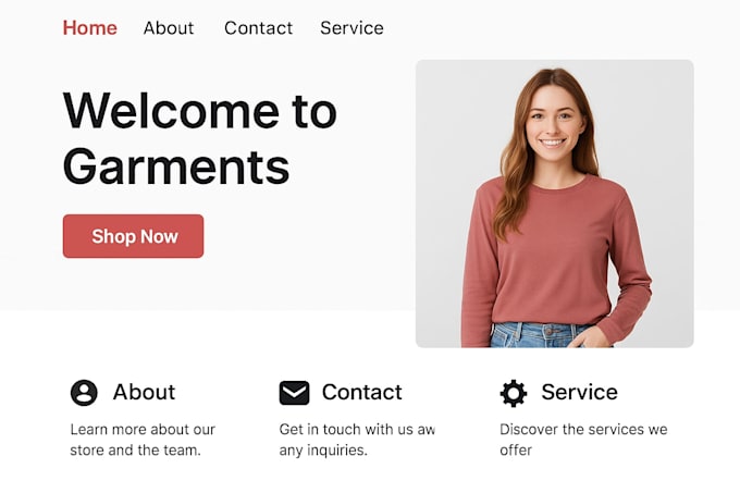 design garments, clothing and fashion store in wordpress