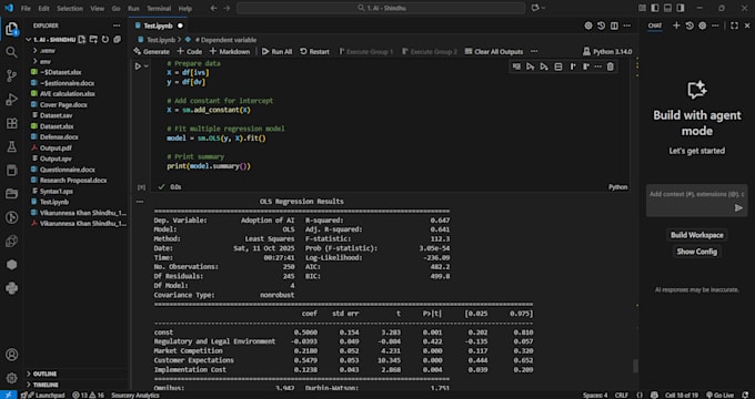 do data analysis in spss, smartpls, python, r, excel