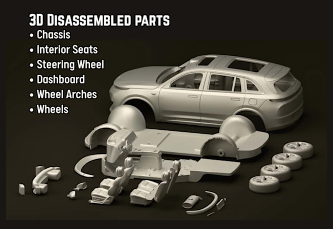 do 3d vehicle design rc car model widebody kit 3d printing