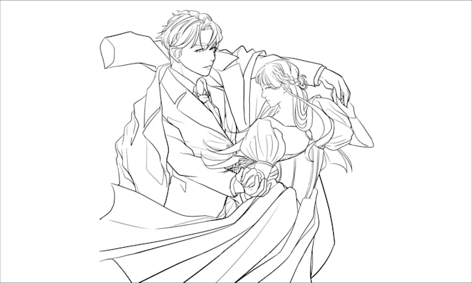 create custom line art illustration from your idea