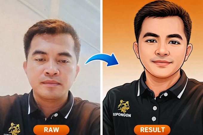 draw a cartoon avatar of you