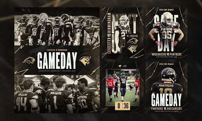 create social media graphics for sports teams
