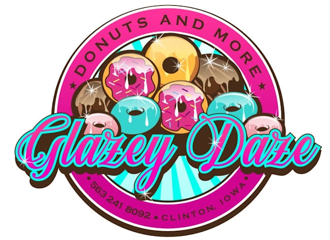design modern donut logo for your business
