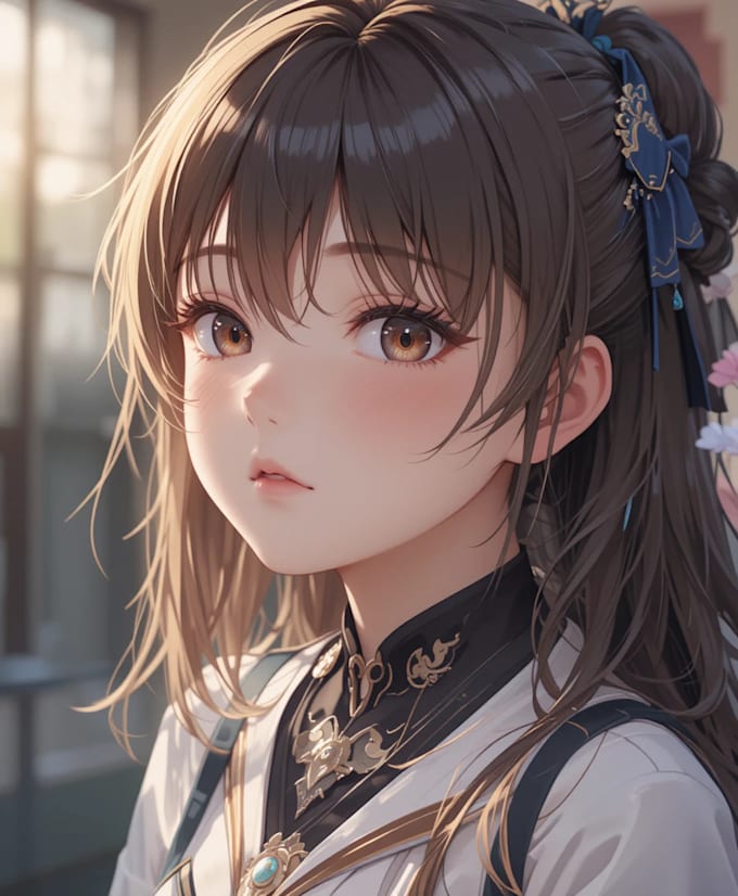 draw a anime portrait