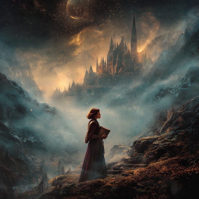 create an epic fantasy book cover