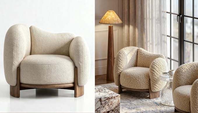 do 3d furniture modeling and high quality renders