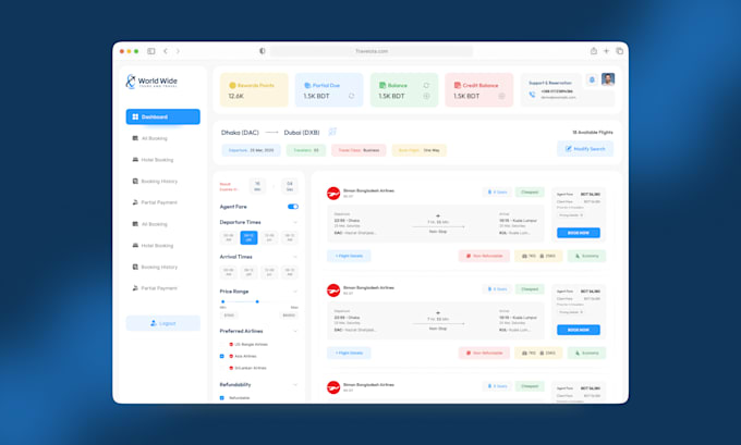 create user friendly saas dashboard and web app UI
