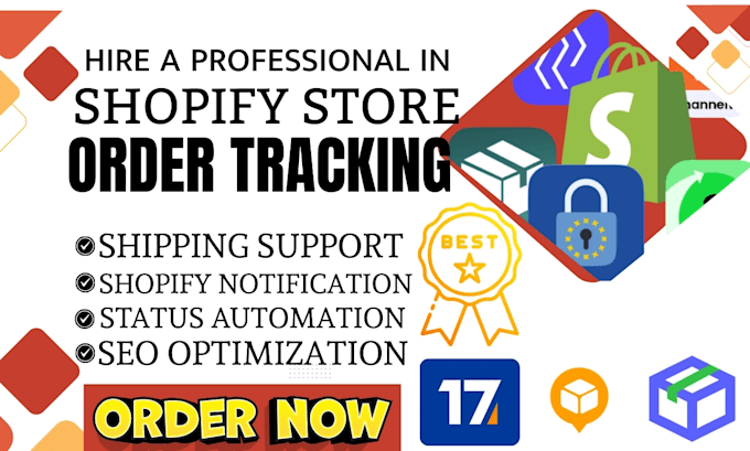 setup shopify order tracking track123 aftership parcel panel tracktor 17track