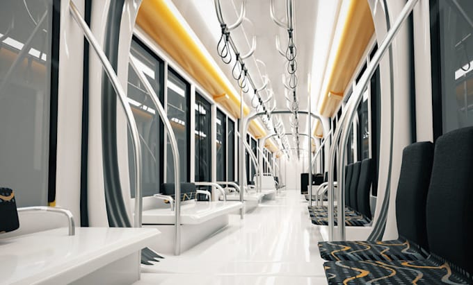 3d cgi train modeling, 3d railway, 3d train station design with rendering