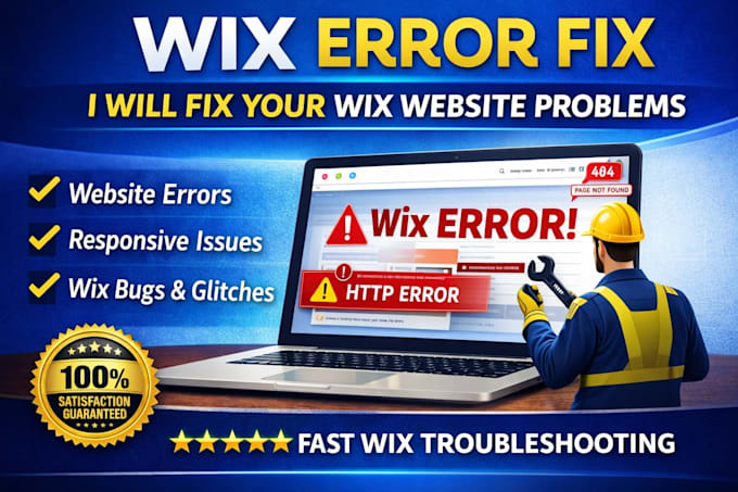 fix wix website errors, wix bug fix, wix help or wix expert support