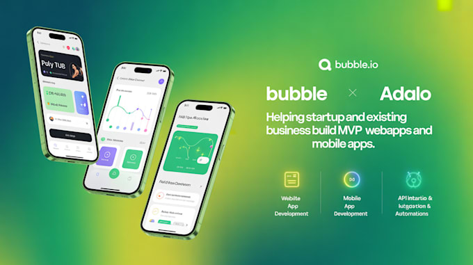 be bubble io developer for your bubble mvp, bubble mobile apps, bubble ai apps