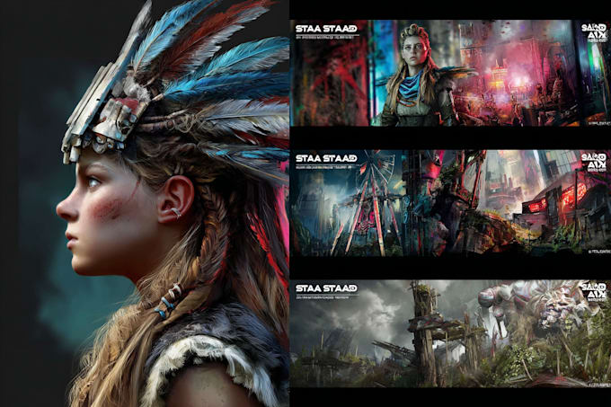 draw stylized character, game character, realistic character