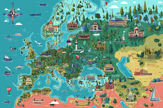 map illustration vector illustration vector map