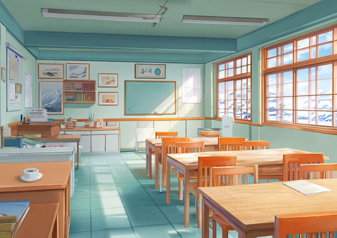 create anime style art and animated backgrounds
