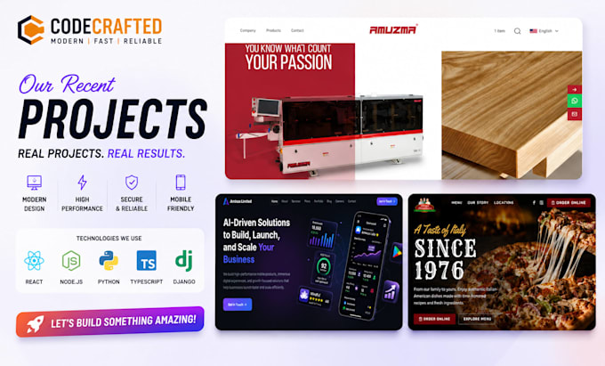 do full stack website development, front end and backend