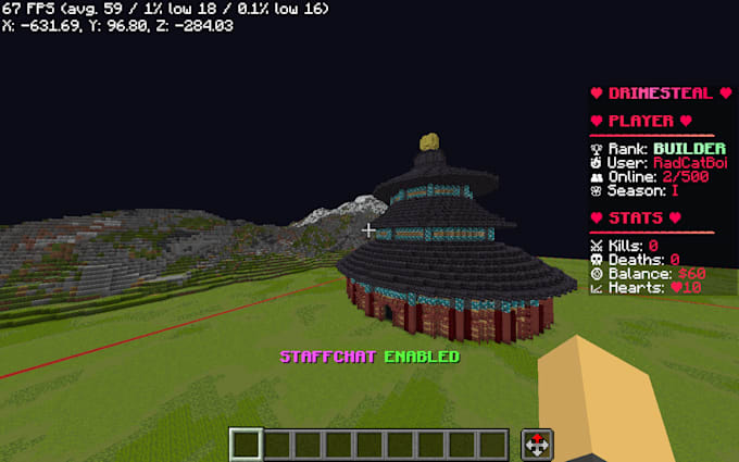 make a minecraft build for you