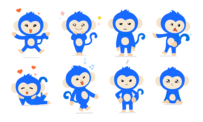 do cute brand mascot vector character 2d flat illustration