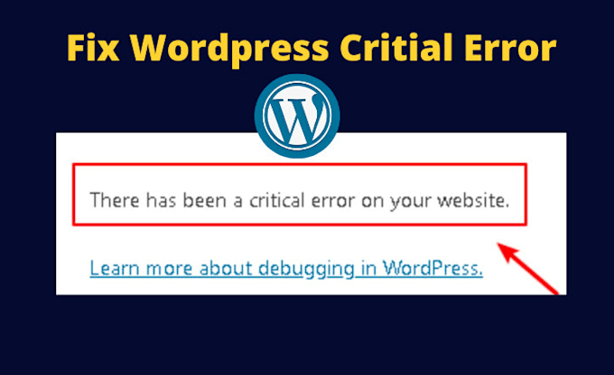 fix wordpress critical error, white screen and fatal error