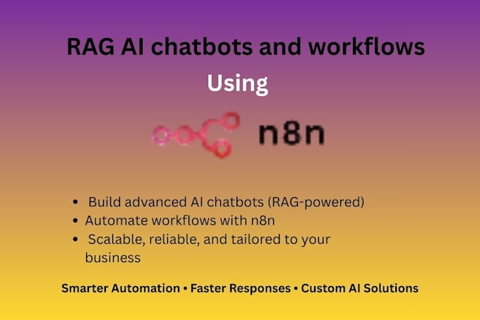 Build rag ai chatbots and workflows as your n8n expert by Botcrafted1 ...