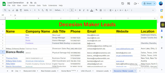 generate b2b leads linkedin leads and email lists