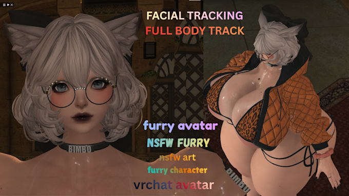 custom vrchat avatar commission, furry avatar nsfw, vrc avatar character model