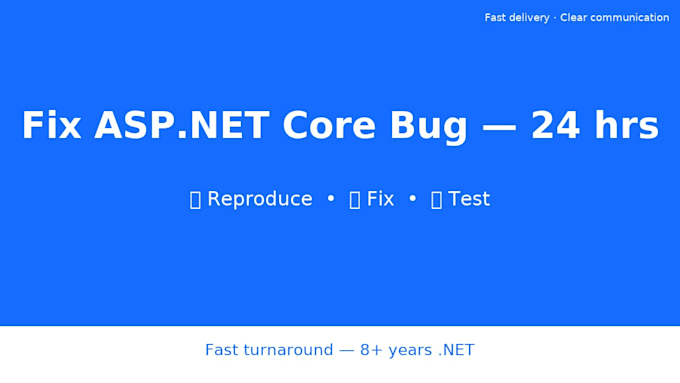create or fix your asp net core API working endpoint