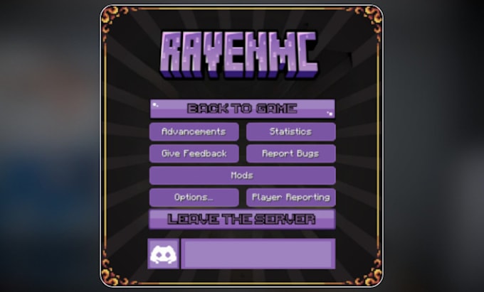 create a custom escape menu resource pack for your minecraft server