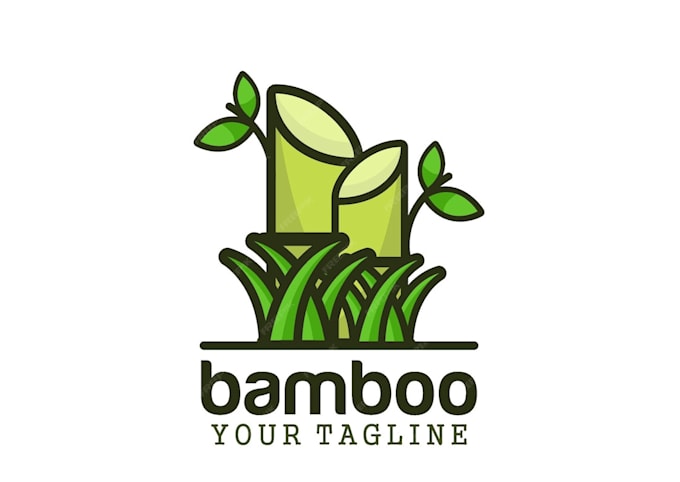 design a custom bamboo logo for your brand