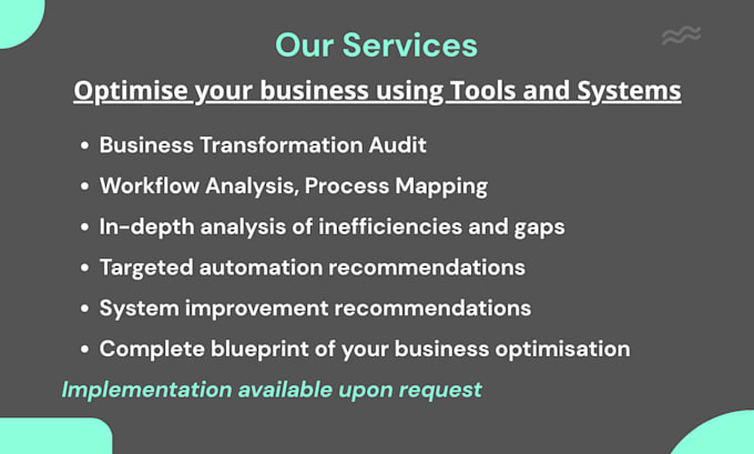 help to automate your business