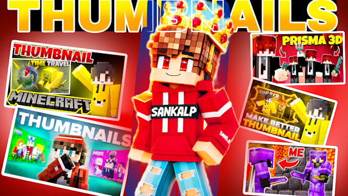 make best pubg, free fire, minecraft thumbnails in just 4hrs