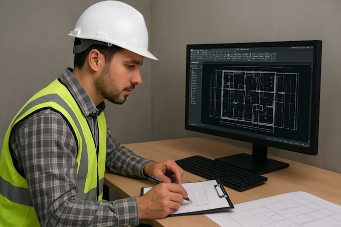 estimation for construction projects , auto cad 2d, bbs