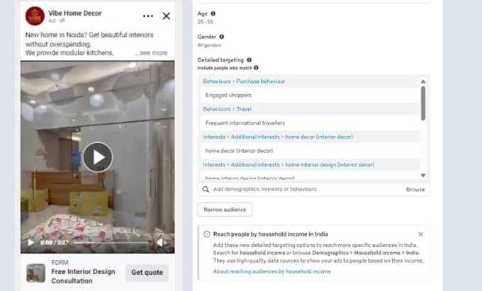 set up converting facebook and instagram ad campaign