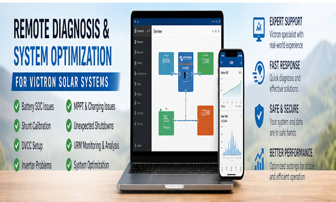 troubleshoot and fix your victron solar system remotely