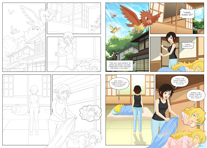 create comic book illustrations