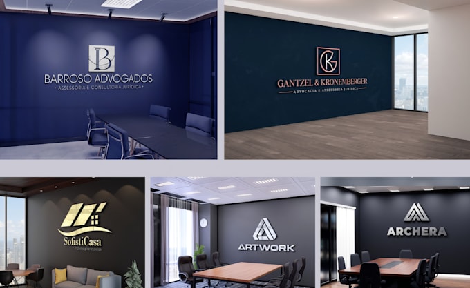 design realistic zoom virtual background, office mockup, google meet with logo