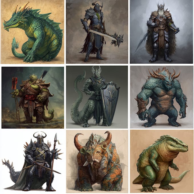 draw fantasy or dnd creatures and monsters