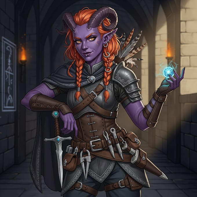 create dnd party character art for your adventuring group