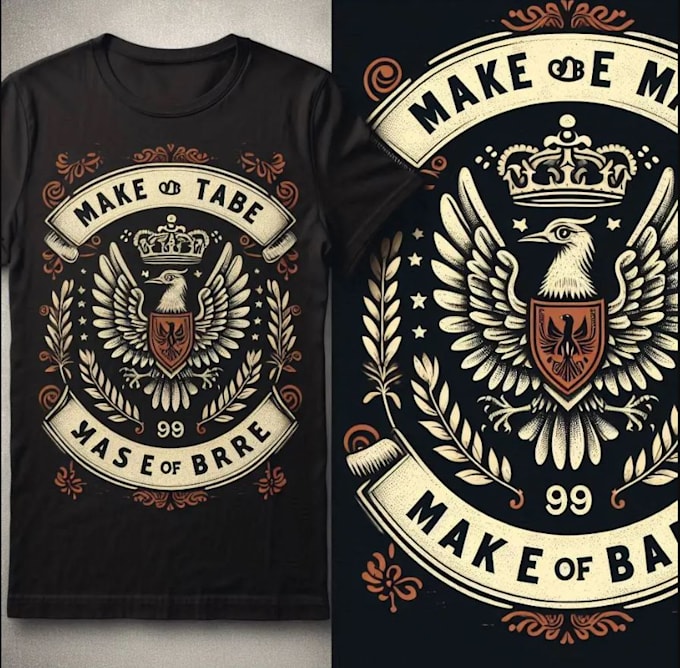 make retro shield lion coat of arms logo