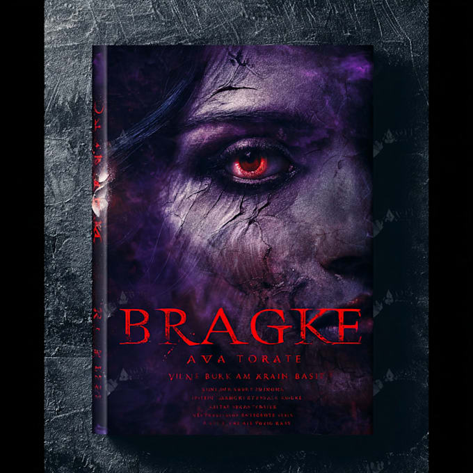 create a chilling, custom character horror book cover