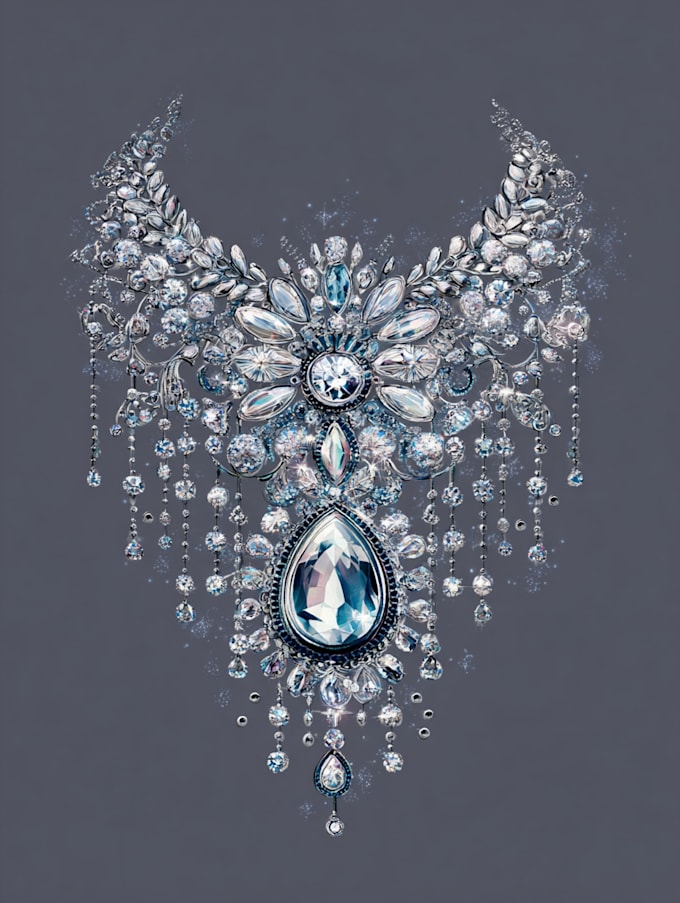 draw a jewelry and ring design