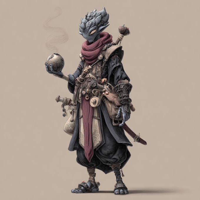 do dnd character art, illustration, commission art