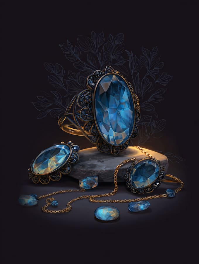 create stylish jewelry and design sketch