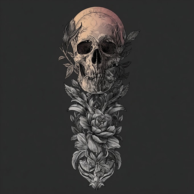 create a tattoo design of tattoo sleeve