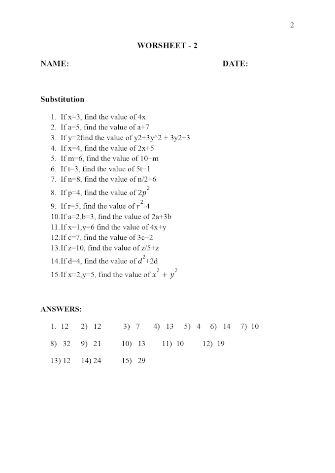 engaging math worksheets for middle school students