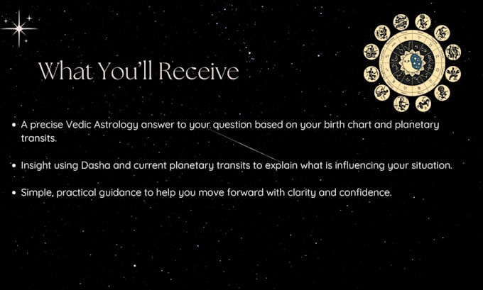 answer your questions using vedic astrology