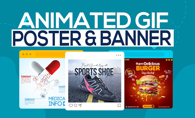 animated GIF photo posters and banners
