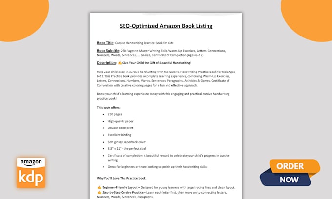 write a bestselling SEO optimized book description for kdp