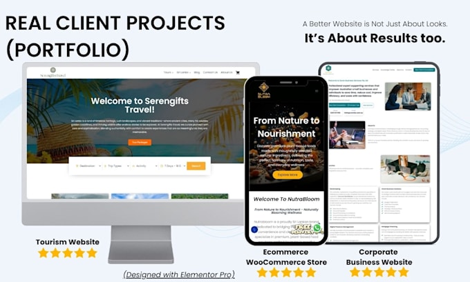 design or redesign a professional wordpress website using elementor pro