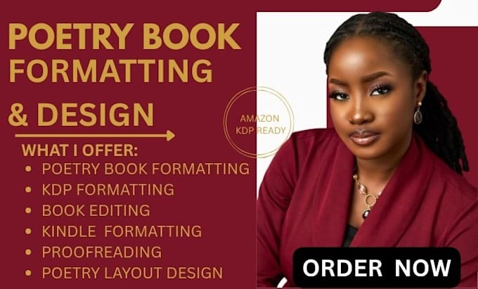 format, edit publish your poetry book on amazon kindle, barnes and noble