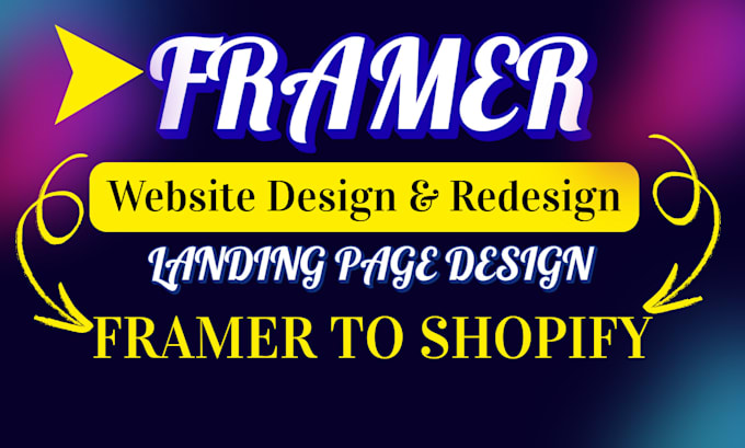 fix  framer website, framer landing page, framer website design